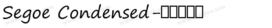 Segoe Condensed字体转换